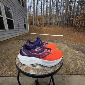 Saucony Triumph 20 S10759-65 Red/Purple Running Shoes Sneakers Women's Size 8